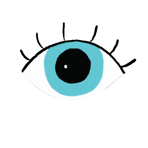 Blinking Blue Eyes Sticker by golden freckles