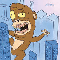fishback monster ape gorilla mhb GIF