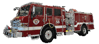 olathefire fire firefighter fire truck fire engine Sticker
