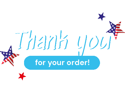 Thank You Sticker by My American Shop
