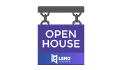 Open House Sticker by Lend Mortgage