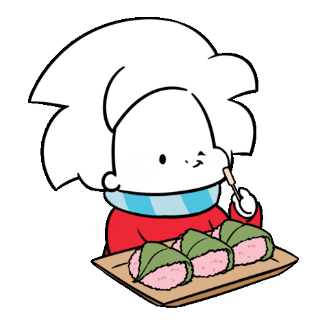 japan eating Sticker by A is for Ai