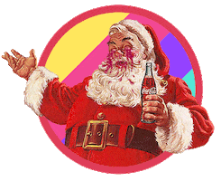 Christmas Santa Sticker by Popsicle Illusion