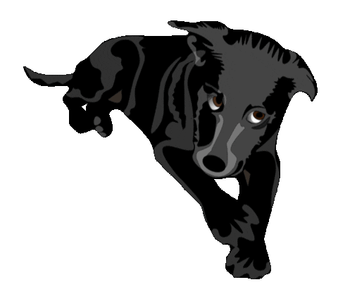 Dog Lying Down Sticker