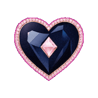 ulkarocks pink heart beating heart blue heart ulkarocks Sticker