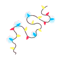 New Year Flashlights Sticker