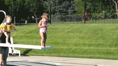 giphyupload push impatient move it diving board GIF