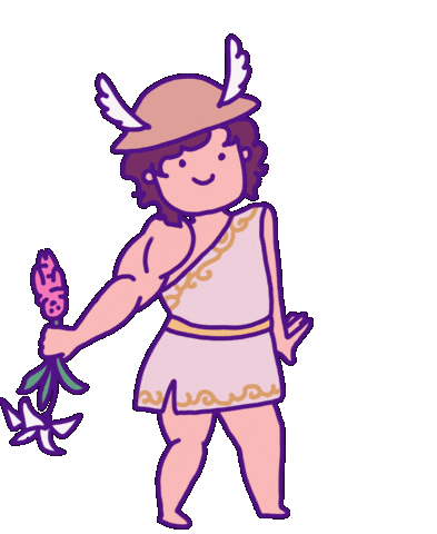 Flower Here You Go Sticker