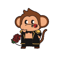 Bow Tie Love Sticker by Chimpers