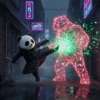 Fight Bear GIF by Pandu Pandas