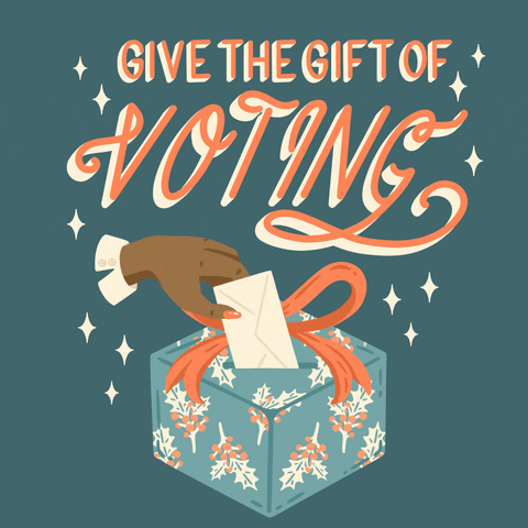 Voting Merry Christmas GIF by Creative Courage
