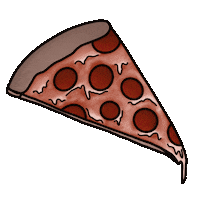 JacknB food pizza yummy eating Sticker