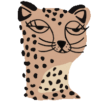 Compania_Fantastica fashion animal eyes brand Sticker