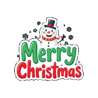 Christmas Joy Snowman Sticker
