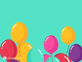 Kudoboard birthday happy birthday balloons birthday wishes GIF