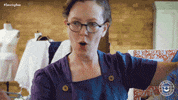 britishsewingbee hot fan sewing flustered GIF