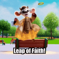 Leap Of Faith Fun GIF by Moosiahzen
