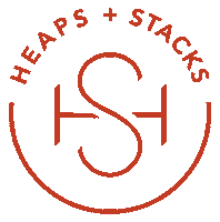 Heaps-Stacks creative studio event events Sticker