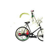 Crescent Moon Girl Sticker by A Reason To Feel