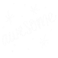 Awesome Lettersbyjulia Sticker