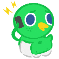 Crazy Wheeln Bird Sticker