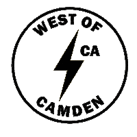 westofcamden bolt west of camden Sticker