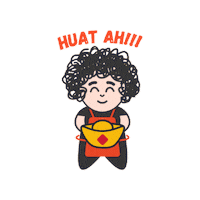 Happy New Year Huat Sticker by Auntie Sam SG