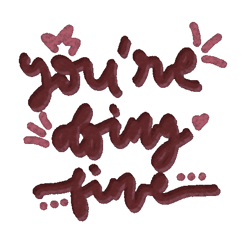 rahmainas giphyupload fine doing imfine Sticker