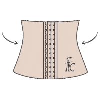 Fajasformatucuerpo fajas shapewear curvas relojdearena Sticker