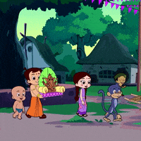 Celebration Ganeshchaturthi GIF by Chhota Bheem