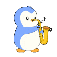 Penguin Jamming Sticker by Pudgy Penguins