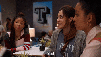 Yara Shahidi Reaction GIF by grown-ish
