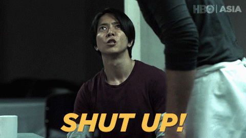 The Head Shut Up GIF by HBO ASIA