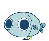 pongbong animation fish going show up Sticker