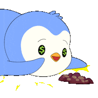 Money Invest Sticker by Pudgy Penguins