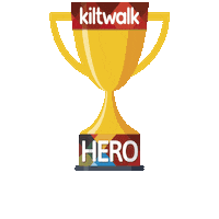 Kiltwalk trophy kiltwalk the kiltwalk scotlands virtual kiltwalk Sticker