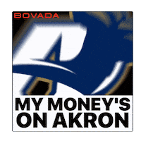 University Of Akron Sticker by Bovada