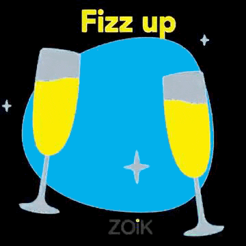 drinkzoik giphyupload cheers sparkle bubble GIF