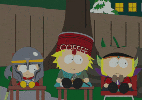 coffee helmet GIF by South Park 