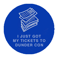 dundercon the office theoffice dundercon dunder con Sticker
