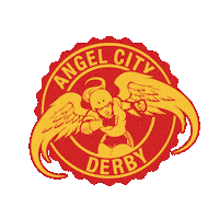 AngelCityDerby los angeles roller derby rollerderby jammer Sticker