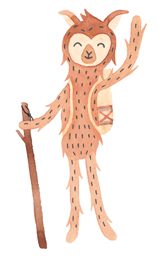 wave alpaca Sticker by Slumberkins