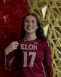 Elon Volleyball GIF by Elon Phoenix