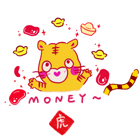 Happy New Year Money Sticker