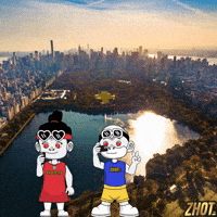 Central Park Nyc Skyline GIF by Zhotcita