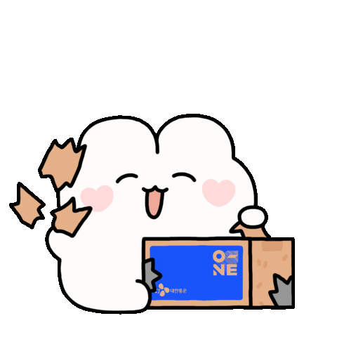 CJLogistics giphyupload happy thank you surprise Sticker