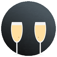 FergusonSocialMedia celebrate cheers celebrating champagne Sticker