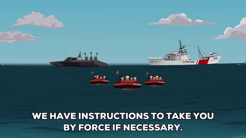 sea fear GIF by South Park 