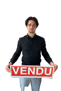 Vente Vendu Sticker by CarlCousineau