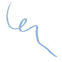 Light Blue Doodle Sticker